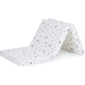 Chipolino Сгъваем матрак 60/120/6 бял/сиви звезди (3800931049843)