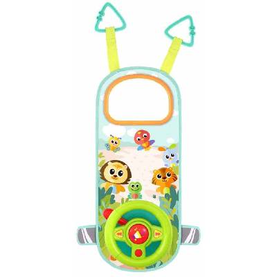 Бебешка музикална играчка за кола Hola Toys - Воланче (H993)