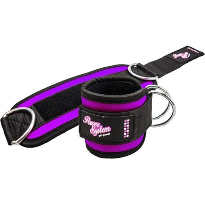 Power System Ankle Straps Gym Guy černo-šedé PS-3450