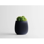  Кашпа Columna Малка, 101x101xH100мм- Тъмносин Мат