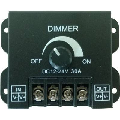 Stmívač otočný 12V, 24V, max. 30A