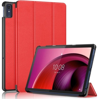 Vsetkonamobil 64778 LEATHER Zaklápací kryt pre Lenovo Tab M10 5G červený