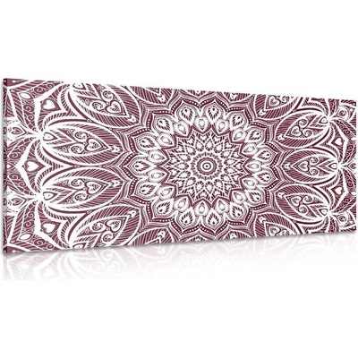 Obraz Mandala harmonie na růžovém pozadí - 120x60