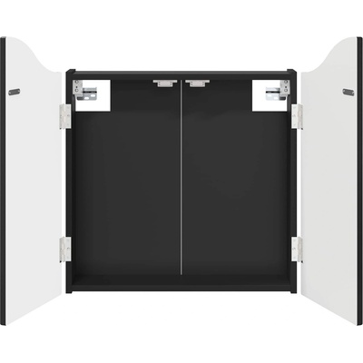 vidaXL Кабинет за дартборд Черно 56 x 12 x 63 см Инженерна дървесина (8006652)