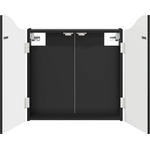 vidaXL Кабинет за дартборд Черно 56 x 12 x 63 см Инженерна дървесина (8006652)