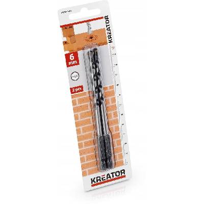 KREATOR vrtáky 6*120 HEX kámen 2 ks KRT011403