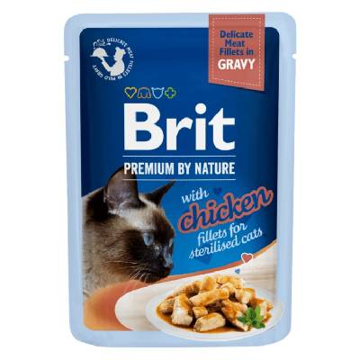 Brit Premium Cat Delicate Fillets in Gravy with Chicken for Sterilised 85 g