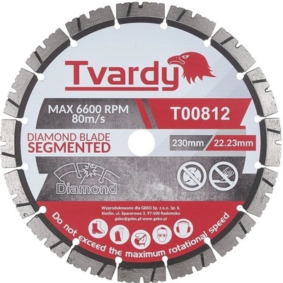 Tvardy Kotouč diamantový řezný 230 x 12 x 22,23 mm T00812