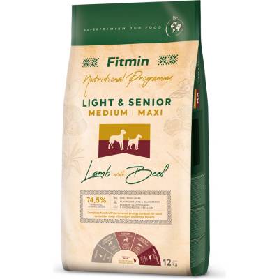 Dibaq Fitmin Medium Maxi Light & Senior Lamb with Beef храна за кучета 12 kg