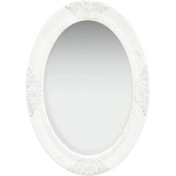 Image 1 of vidaXL Стенно огледало, бароков стил, 50x70 см, бяло (320352)