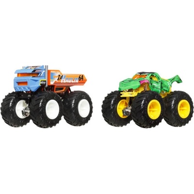 Mattel Hot Wheels Monster Trucks Demolition Doubles Lilhaulin 64 Vs Totaled