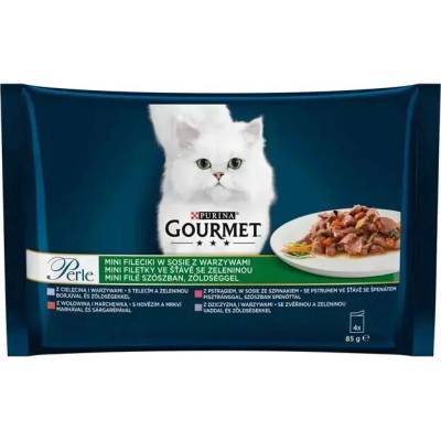 Gourmet Perle mini filetky ve šťávě se zeleninou 12 x 4 x 85 g