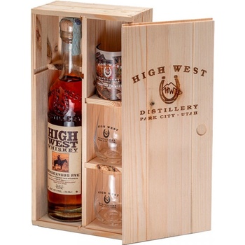 High West Rendevouz Whisky 46% 0,7 l (dárkové balení 2 sklenice)