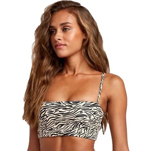 RVCA Zebra Bandeau And Ch bikini top - Multicolor (Sand)