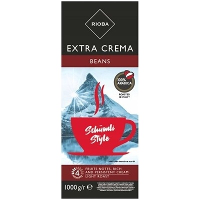 Rioba zrnková 100% Arabica Extra Crema 1 kg