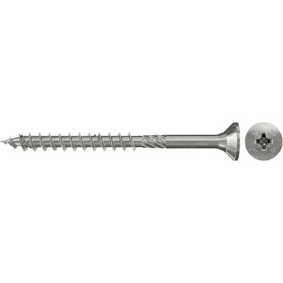 Fischer 657171 skrutka zo zápustnou hlavou 4 mm 35 mm krížová dražka Pozidriv glavanizované zinkom 300 ks