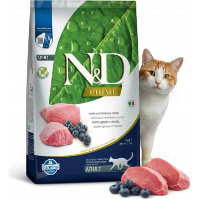 N&D Prime Cat Adult Lamb & Blueberry 5 kg