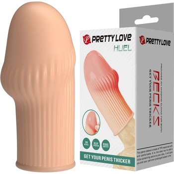 Ръкав за уголемяване на главичката, оребрен - Pretty Love Huel Flesh (DEBRA01919)