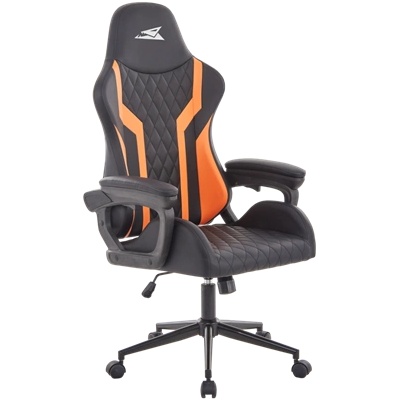 Baracuda WHALE Gamer стол 150 кг черен/оранжев (BC WHALE)