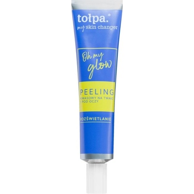 tołpa My Skin Changer Oh My Glow озаряващ пилинг за зоната на лицето и очите 40ml