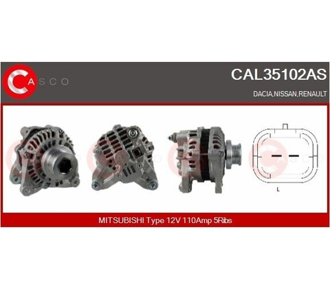 generátor CASCO CAL35102AS
