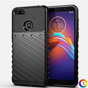 Image 1 of Motorola Moto E6 Play Удароустойчив Twill Texture Калъф и Протектор
