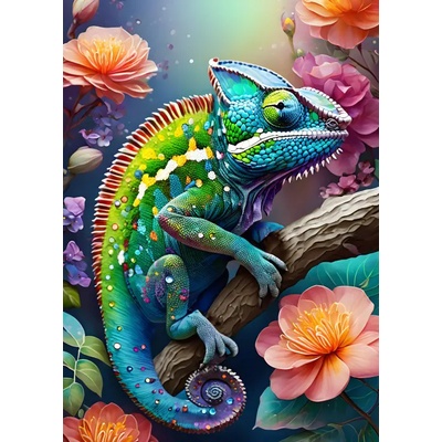 Alipson Puzzle - Puzzle Colorful Chameleon - 500 piese