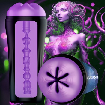Image 1 of Creature Cocks Wormhole Alien Stroker Purple
