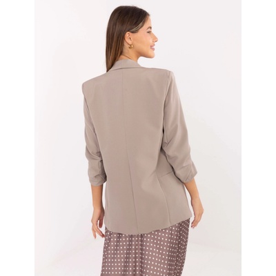 Rue Paris Blazer-IT-MA-FL2766.07P-dark beige