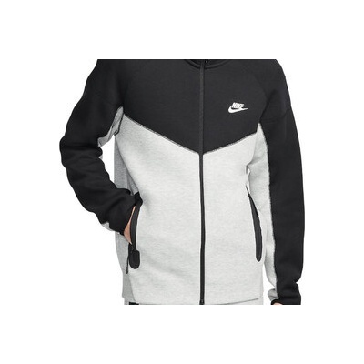 Nike sportswear tech fleece windrunner FB7921-064 Šedá – Zboží Dáma