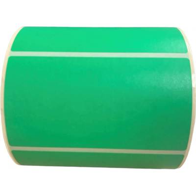 Termo Etiketa 110 mm x 60 mm, Thermo eco, Zelená, Dutinka 40 mm, 1000 ks/kotúč, Permanentné lepidlo