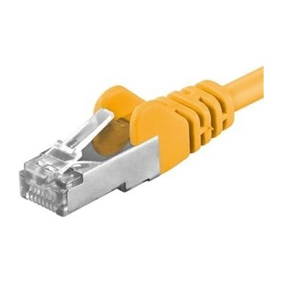 Premiumcord sp6asftp002Y Patch, CAT6a S-FTP, RJ45-RJ45, AWG 26/7, 0,25m žlutý