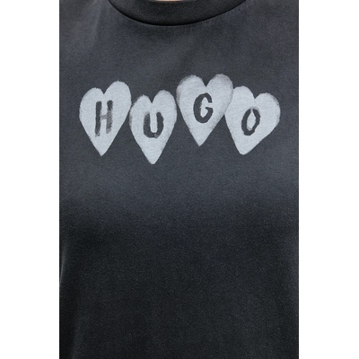 Памучна тениска HUGO Vintage Tee_22 (50561164)