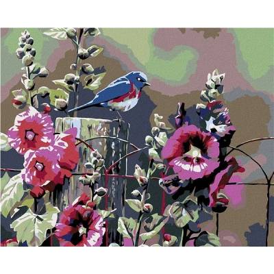 Zuty Malování podle čísel Kvetoucí ibišek 100 x 80 cm vypnuté plátno na rám