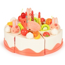 Ecotoys narodeninová torta na krájanie s doplnkami 82 kusov