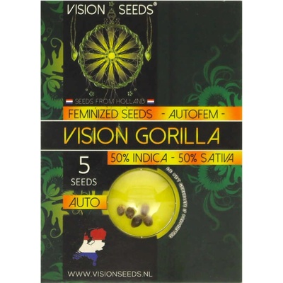 Vision Seeds Vision Gorilla AUTO semienka neobsahujú THC 3 ks