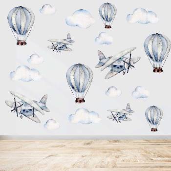 Image 1 of Decono Детски Фототапет Сини Балони