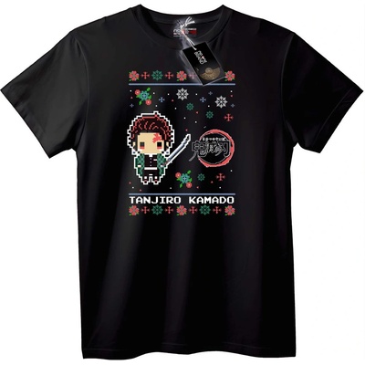 NOONEBRAND Тениска Аниме на Танджиро Камадо - 2XL, Black
