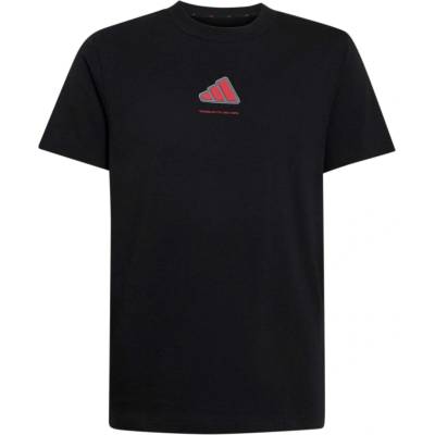 adidas SJ TEE B čierna červená