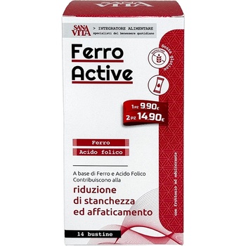 Paladin Pharma Sanavita Ferro Active Желязо + Фолиева киселина, 14 сашета, Paladin Pharma (551175 (50045) PP)