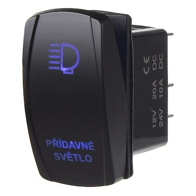 Rocker2 spínač PŘÍDAVNÉ SVĚTLO 12/24V, 47140
