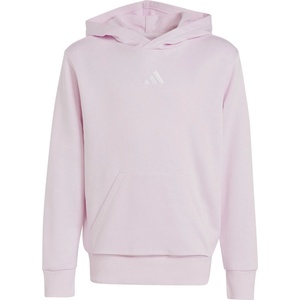Adidas Детски суичър adidas Kid's Small Logo Fleece Hoodie 225 Hoodie - Clear Pink / White - размер 140 (EU) (704-4540-0212)