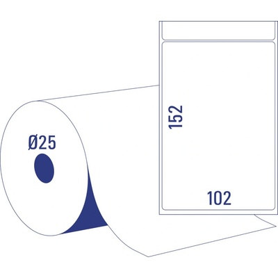 Avery Zweckform TD8050-25 bílá 102 x 152 mm 950 ks