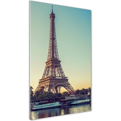 Vertikálny foto obraz sklenený Eiffelová veža Paríž 50x100 cm