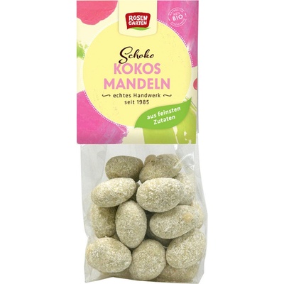 ROSENGARTEN Mandle v mléčné a bílé čokoládě s kokosem BIO 100 g