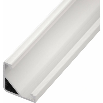 LED profil R6W bílý rohový 16*16 - Profil bez krytu 2m