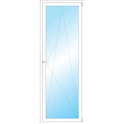 OKNA HNED Plastové okno 75x211 cm bílé otevíravé a sklopné pravé