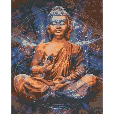Zuty Malování podle čísel Hvězdný buddha III 80 x 100 cm vypnuté plátno na rám