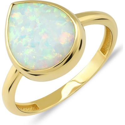 Lillian Vassago Zlatý prsten s opálem kapka LLV01 WOYR002