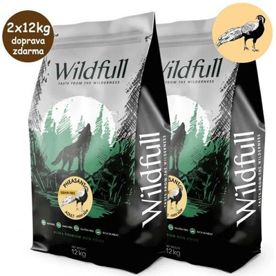 Wildfull Dog Adult Mini Size Grain Free Pheasant & Pumpkin 2 x 12 kg